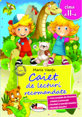 Caiet de lecturi recomandate, clasa a II-a