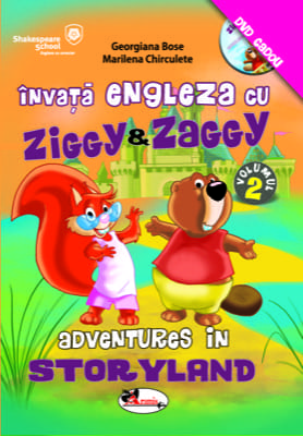 Invata engleza cu Ziggy&Zaggy. Adventures in Storyland, volumul 2 (contine DVD)