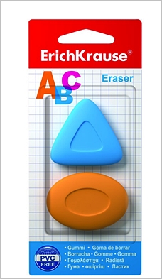 ERICH KRAUSE Guma de sters ABC fara praf -set/2