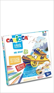 Set creativ Create & Color Carioca Mr. Boat 3D