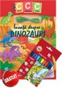 Invata despre dinozauri + Carioci KOH-I-NOOR® "Albinuțe" set / 10 culori