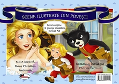 Mica Sirena/Motanul incaltat. Scene ilustrate din povesti