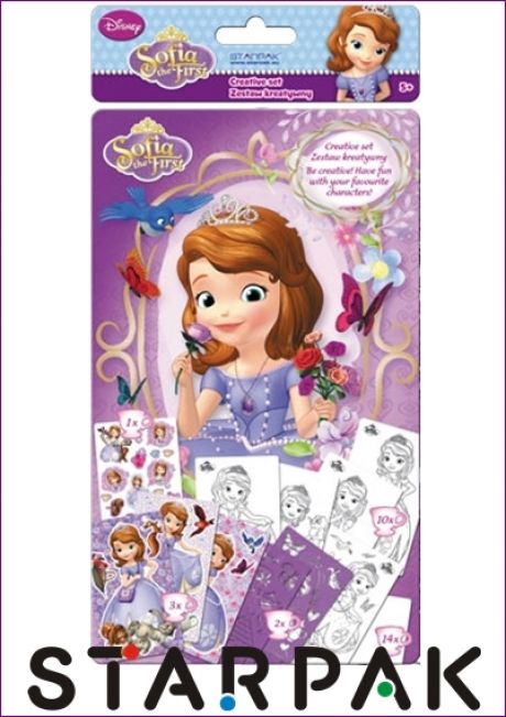 Set educational cu sabloane STARPACK licenta Sofia Disney