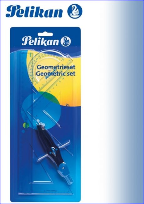 Set geometrie PELIKAN 5 piese