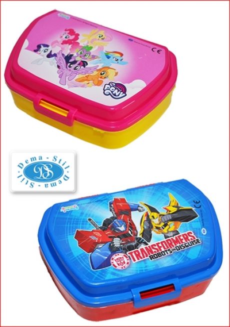 Cutie cu capac depozitare / transport / sandwich My Little Pony / Transformers - Macedonia